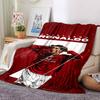 Soccer Player Action Blankets Flannel Printed Breathable Warm Throw Blanket for Home Office Bedspreads 0708a147