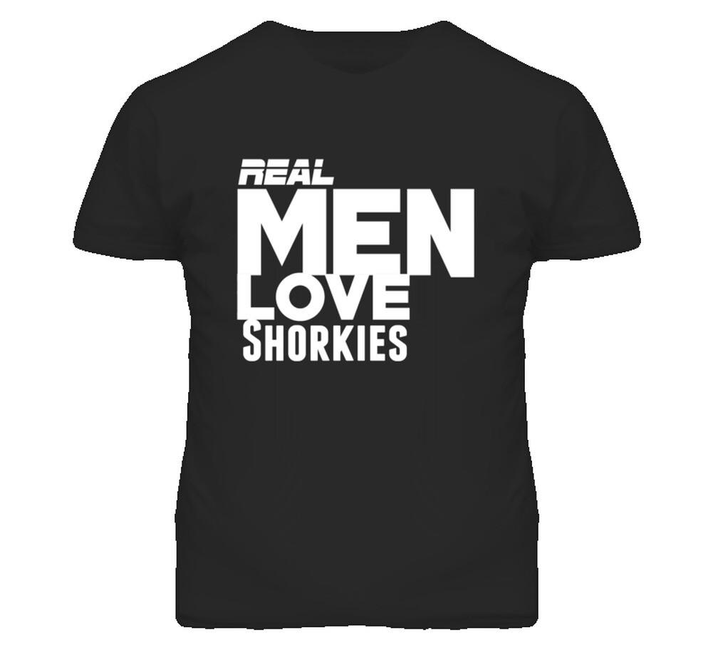 New Real Men Love Shorkies Funny T Shirt L