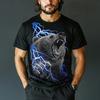 Vintage T-shirt For Men  Animal Russian Brown Bear Print T Shirts Short Sleeve Tee Casual Streetwear Oversized Men Clothing Tops