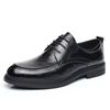 New Top Layer Cowhide Men's Business Casual Leather Shoes Trend Lace Up Leather Men's Shoes Soft Sole Breathable Single Shoe Men