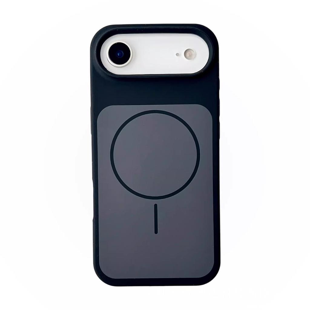 Applicable to iphone11Promax two-color liquid thin ring magnetic mobile phone case Apple 11 all-inclusive silicone protective case