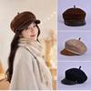 Women S Sweet College Style Beret Hat Vintage Literary Painter Hat
