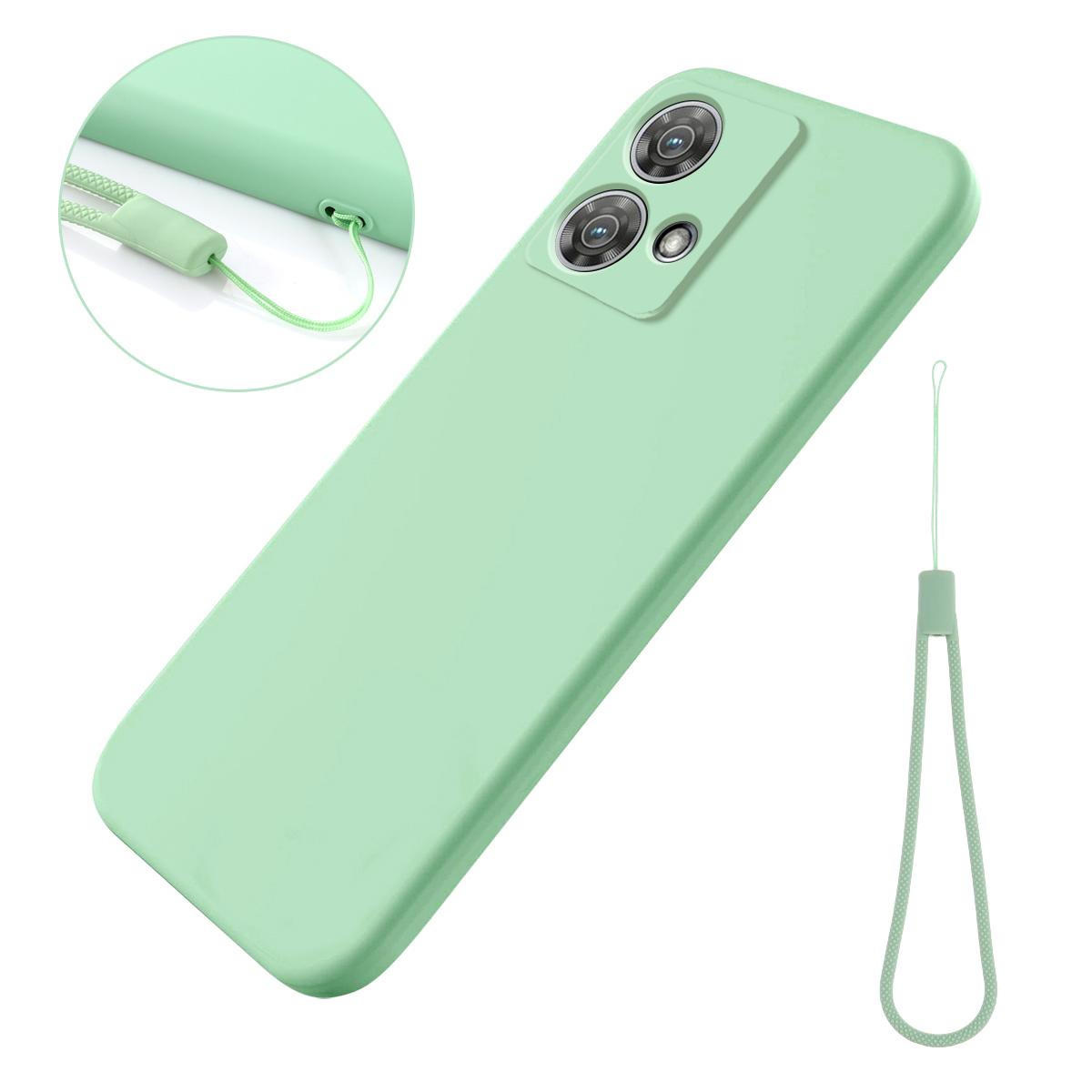 

For Motorola Edge 40 Neo 5G Case Soft Anti-Scratch Liquid Silicone Phone Cover Green