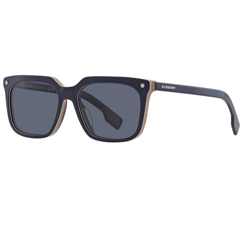 Burberry Fashion Series Sunglasses Full Frame Imported From Italy 56 Deep Gray Plastic Square Sunglasses Unisex sunglasses 0BE4337F37998756