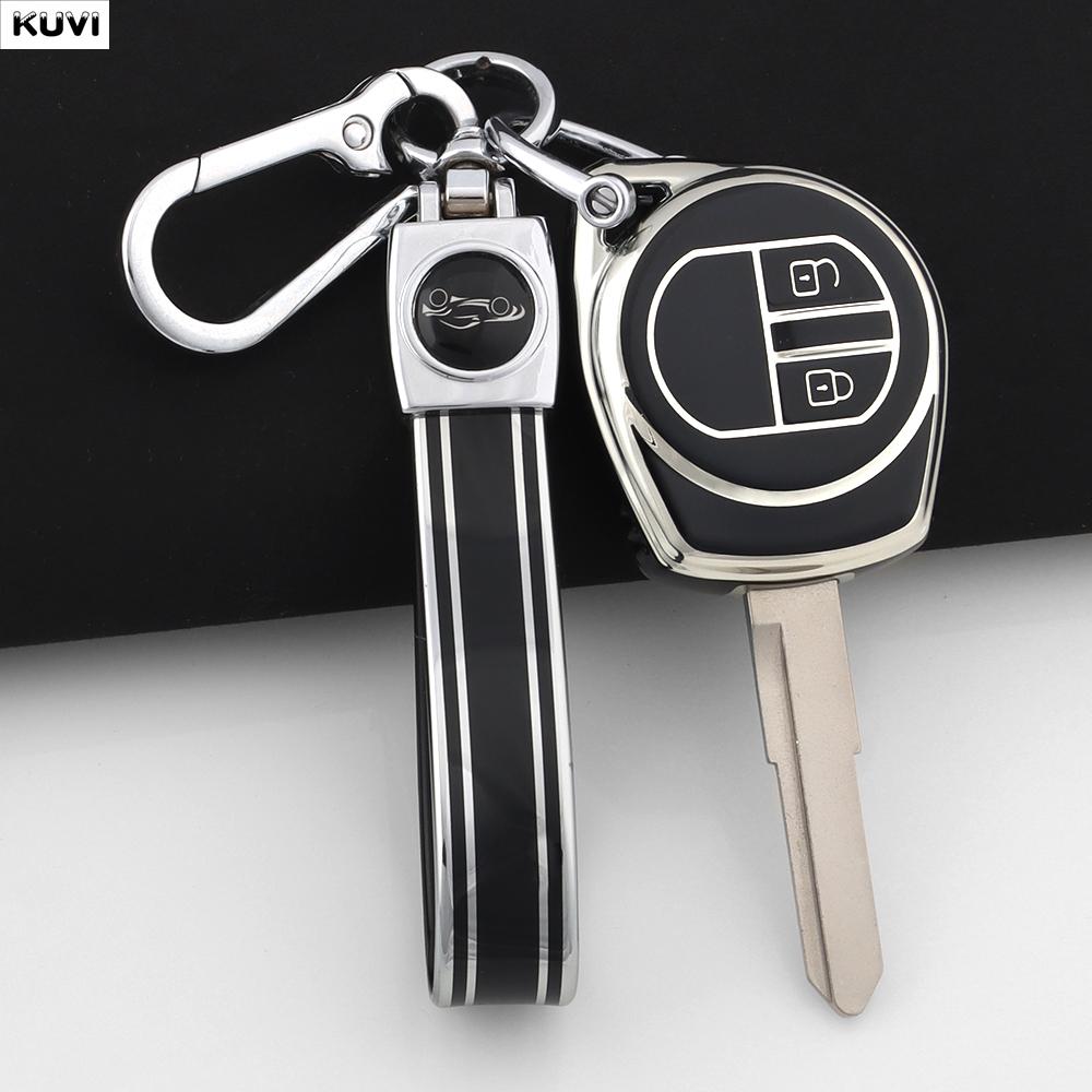 Fashion Tpu Car Key Case Cover For Suzuki Sx4 Window Vitara Amagatarai Swift Grand Liana 2 Buttons Protected Shell Keychain Fob