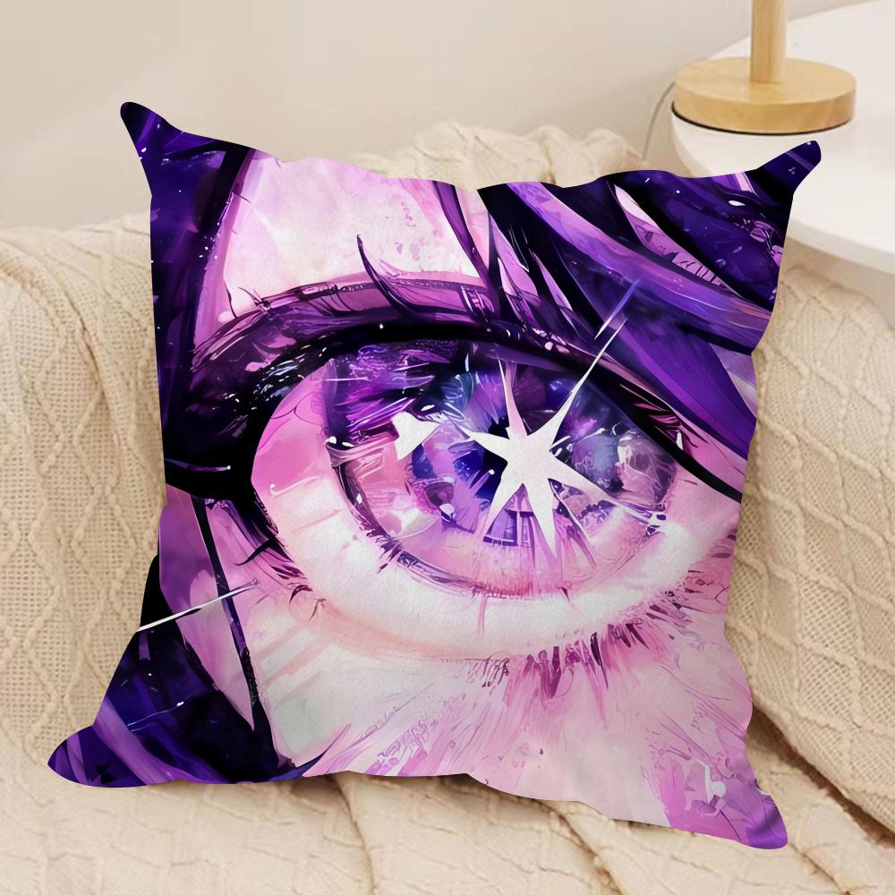 

OOshi No Ko Anime Cute Cushion Cover Silky Short Plush Invisible Zipper Dustproof Sofa Pillow Case For Home Decor 30x30cm