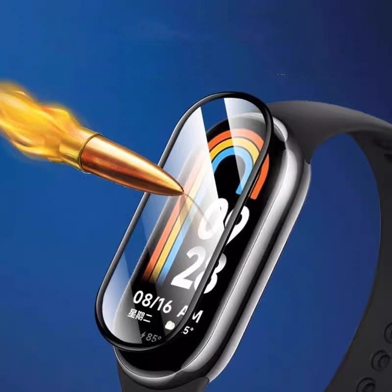 Einfache Installation Displayschutzfolie für Xiaomi Smart Mi Band 9 10 8 9pro 3D Gebogene Folie Weiche Glasabdeckung Folie Zubehör