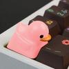 Cute Yellow Duck Resin Keycaps Single Keyboard Key Ca Cover Cartoon Decor Game Accessories Tension Relief Toy Replacement Parts