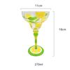 BRPainted Cocktail Crystal Glass Handmade Cocktail Cup Bar Retrostyle Margarita Cocktail Crystal Glass Home Tequila Highfoot GlassEY