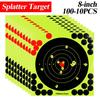100-10 PIÈCES Cible Splatter 8 pouces Haute Visibilité Adhésif Cibles de Tir Autocollants Réactif Chasse Tir Entraînement Papier