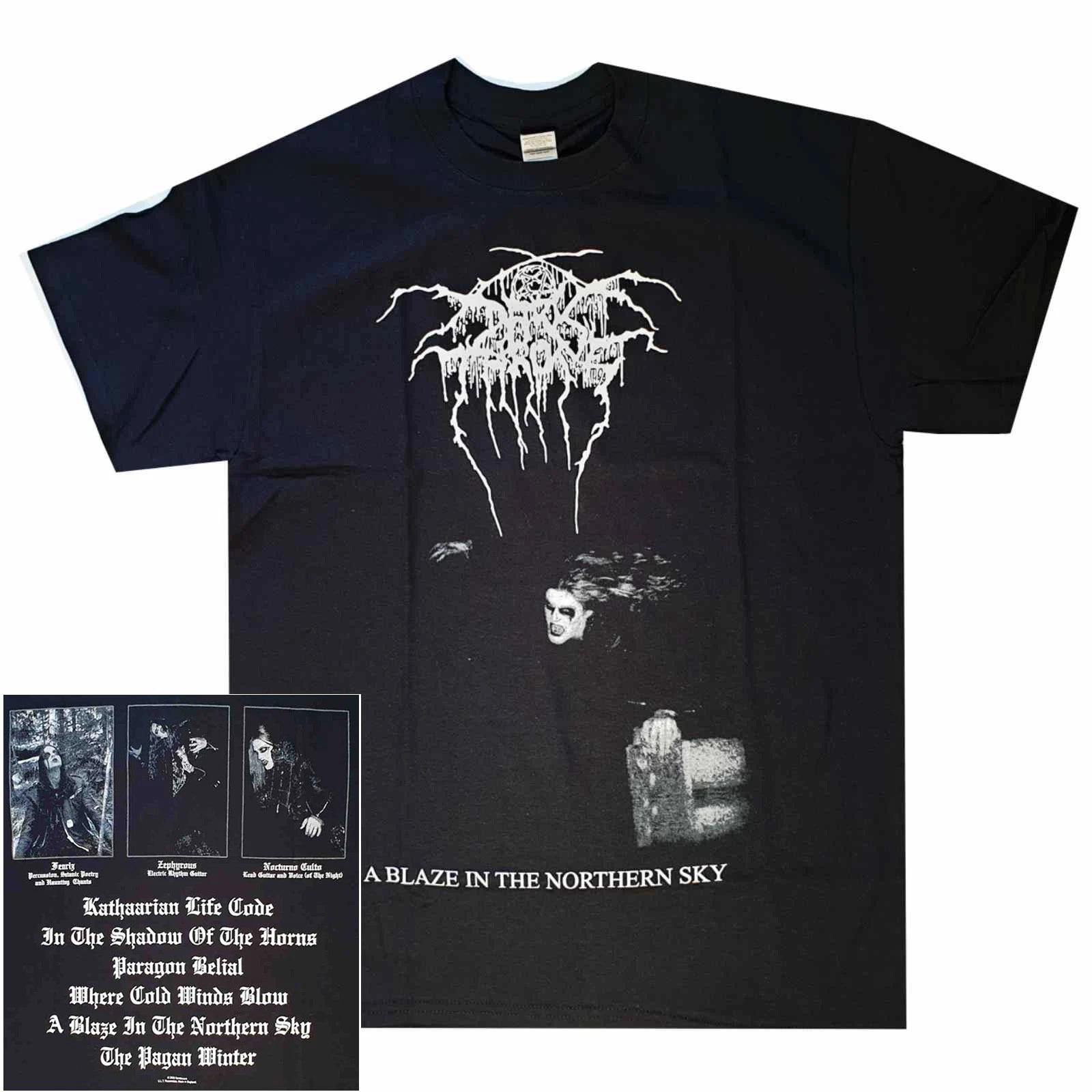 Darkthrone A Blaze In The Northern Sky Album Shirt S-XXL Official Band T-Shirt XL