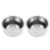 51mm 2 Tassen Siebträger Filterkorb Edelstahl Kaffeefilterkorb für Delonghi Kaffee