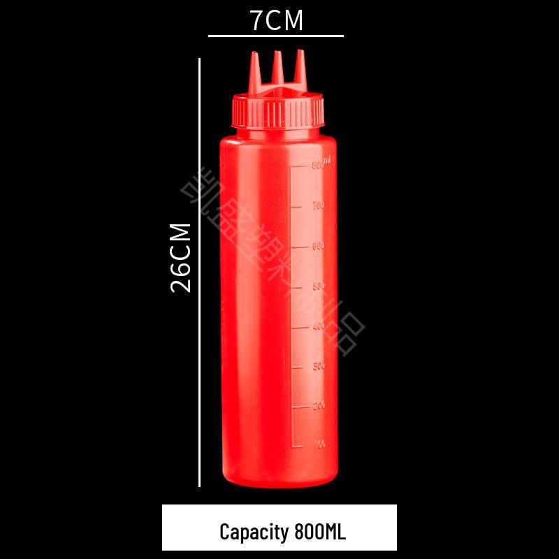 Large Capacity Food-Grade Japanese Three-Hole Squeeze Bottle - In Stock