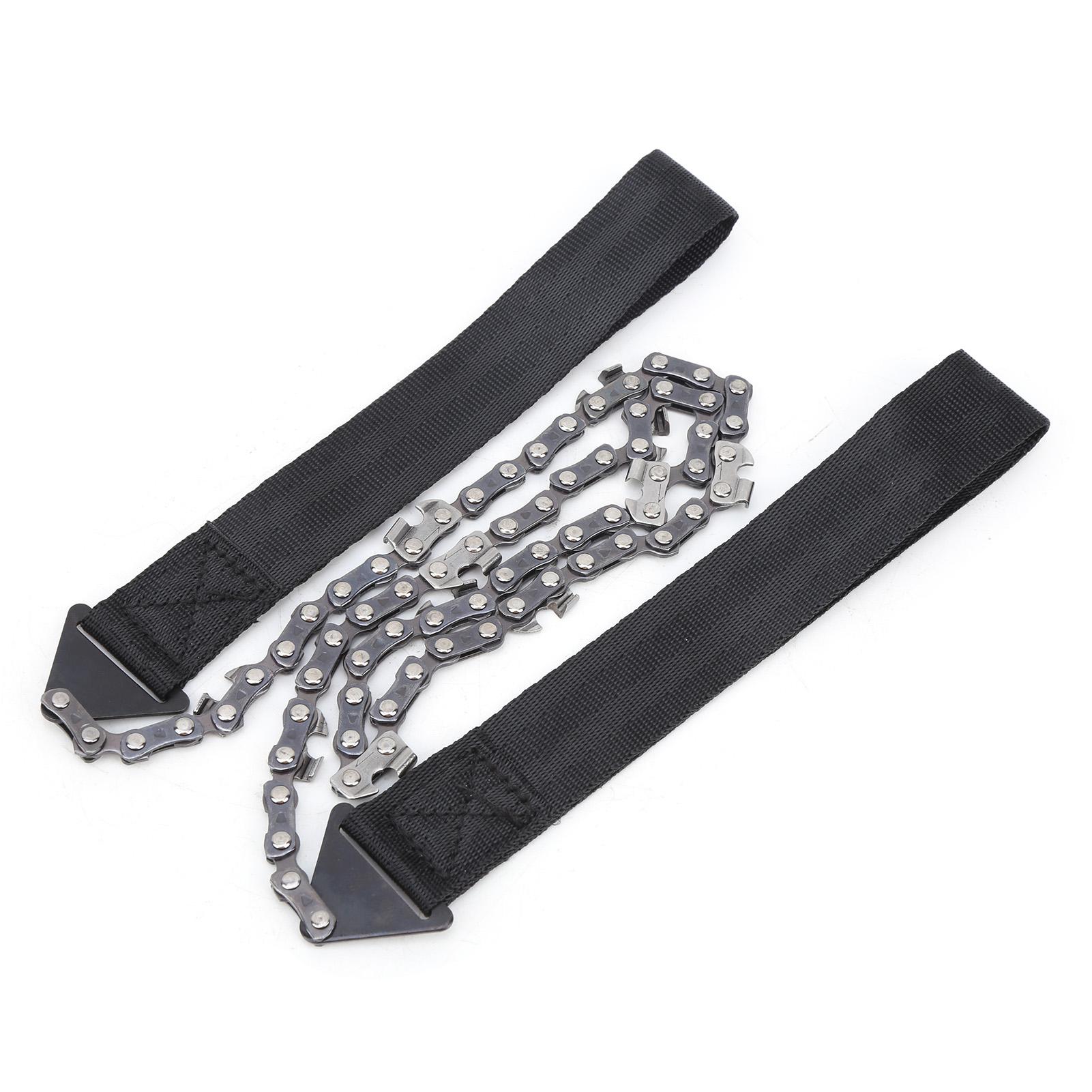 Outdoor Chainsaw 11 Teeth Portable Hand Wire Pocket Ferromanganese Saw for Outdoor Camping Survival