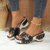 2025 New High Quality Thick Bottom Slope Heel Sandals Summer Fashion Comfortable Versatile Sandals