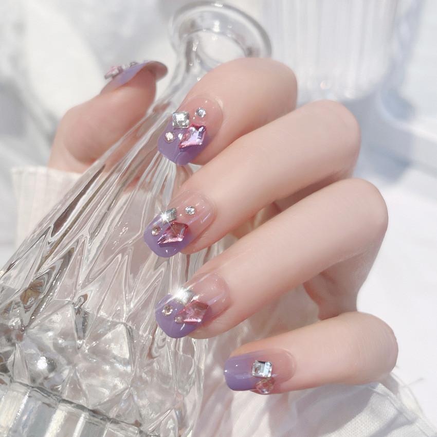 Wearing Hand Nail Nails Fashion Highgrade Pure Wind Rhinestone Nail Patch Style