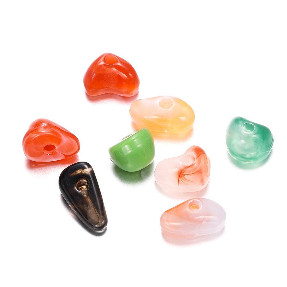 50/100 pezzi 5~8mm Pietra Naturale Imitazione Perline Acriliche Irregolari Perline Distanziatrici per la Realizzazione di Gioielli Charms Fai da Te Braccialetti Accessori