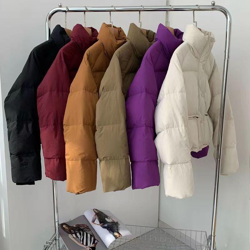 Out-of-season New Down Cotton Clothes Women's Short Versatile Korean Version Stand-up Collar Thickened Bread Clothes Cotton-padded Jackets Trendy