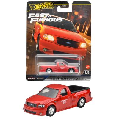 Hot Wheels Fast and Furious Ford SVT Lightning Véhicule jouet Mini voiture pour 3 ans et plus Rouge HYP75 - F-150