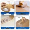 Biodegradable Buffalo Leather Paper Tape - Tearable, High-Adhesion Kraft for Writing, Picture Frames, Packaging, and Box Sealing