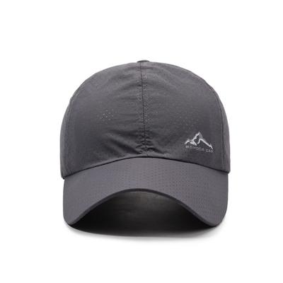 Gray Breathable Cap Outdoor Sun Hat Fashion Sports Summer Sun Hat Classic Versatile Hat