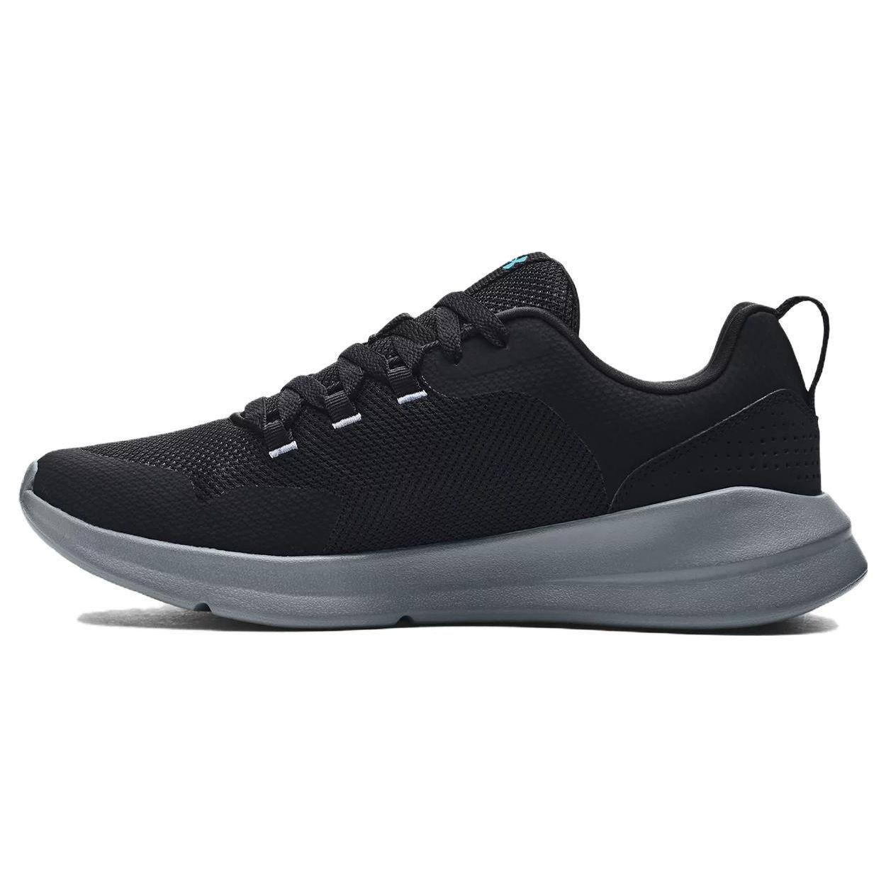 Under Armour Essential Slide Black White Unisex 3022954-008 43