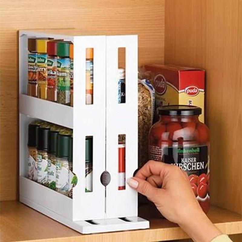 2 Tier Spice Rack Pull Out Rotatable Kitchen Storage Seasoning Jars Organizer At Affordable S Free Real Reviews With Photos Joom 2 Tier Spice Rack Pull Out, 2 Tier Pull Out Kitchen Cabinet Spice Rack Organizer