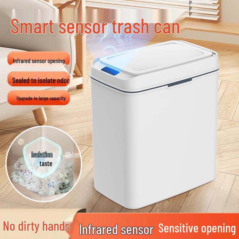 Automatischer Smart-Mülleimer mit großem Fassungsvermögen für Haushalt, Wohnzimmer und Küche