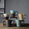 Ceramic Mug Retro Home Coffee Cup Gradual Change Glaze Cup Creative Water Cup Mug Breakfast Cup Coarse Pottery Cup