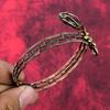 Dragon Bloodstone Bangle Copper Wire Wrapped Cuff Bracelet Gemstone Adjustable Bangle Copper Jewelry Gift For Him Handmade Wire Wrap Jewelry