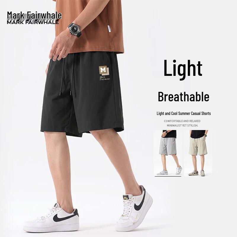 Mark Fairwhale Men's Breathable Ice Silk Casual Shorts