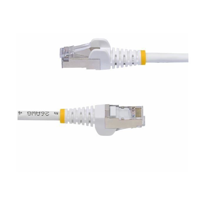 Câble Ethernet CAT8 blanc StarTech.Com 10m, S/FTP, 25G/40G, sans halogène, sans crochet