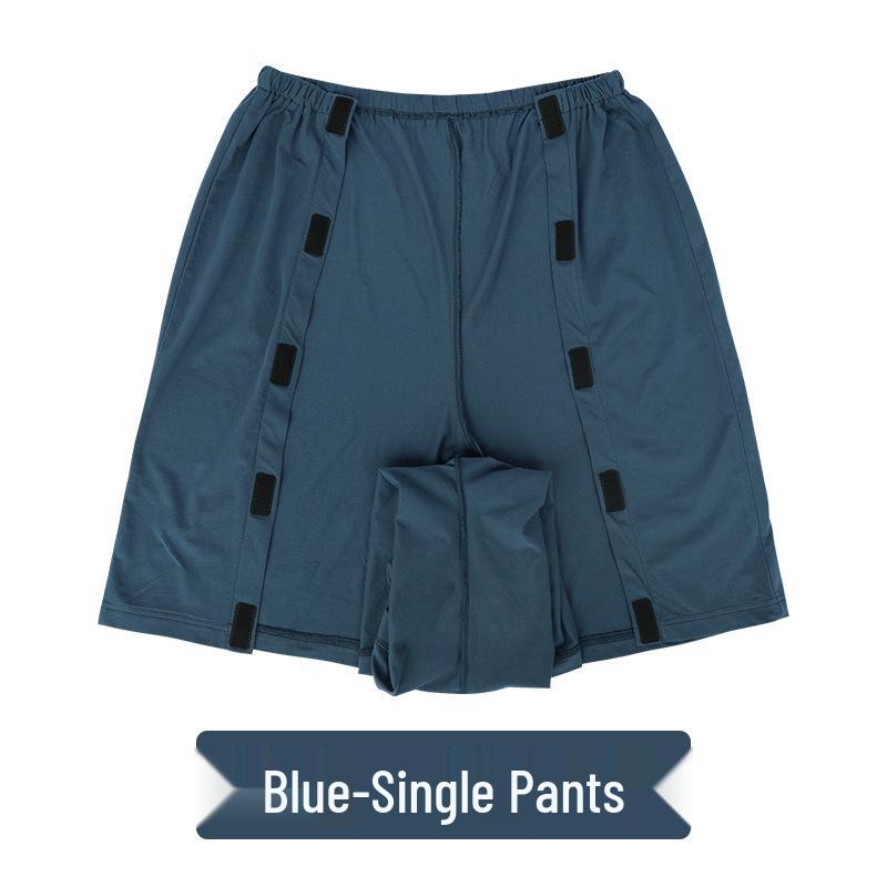 

Summer Short Sleeve Cotton Clothing for Bedridden & Post-Op Patients XL