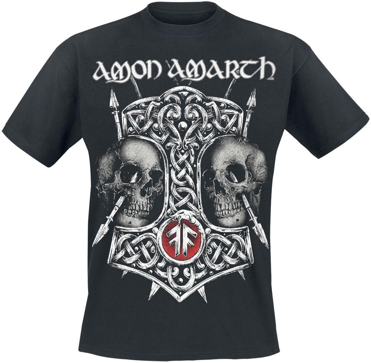 

Футболка с рок-артом Amon Amarth Идеальна для энтузиастов, ценящих викингское наследие металла и дерзкий стиль в повседневных футболках L
