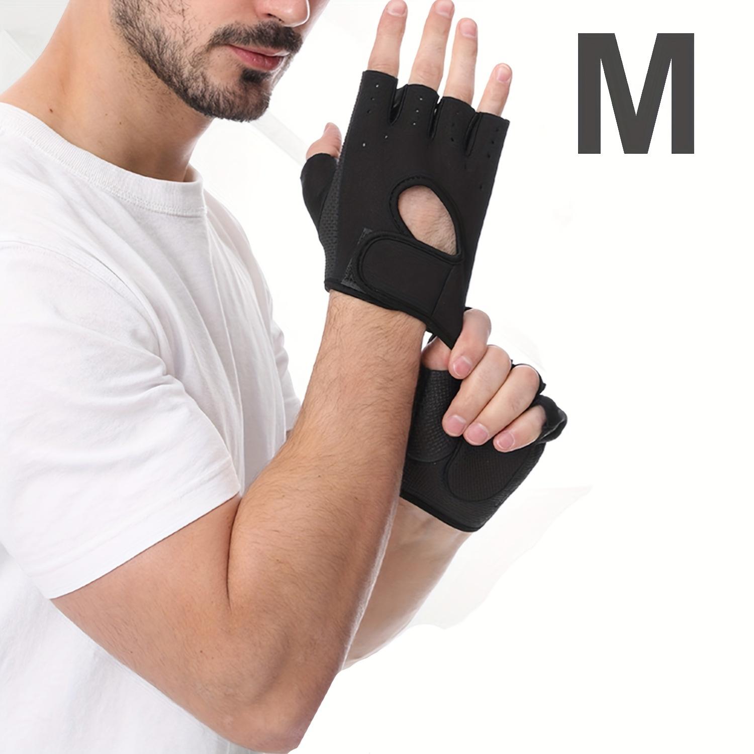 

1 Pair Premium Gym Gloves for Men & Women Half Finger Design Breathable Mesh for Enhanced Grip For Workouts, Training, and Sports, Gym Accessories M