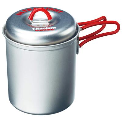 EVERNEW Titanium Ultralight Deep ECA264R Cooker, S, Red,