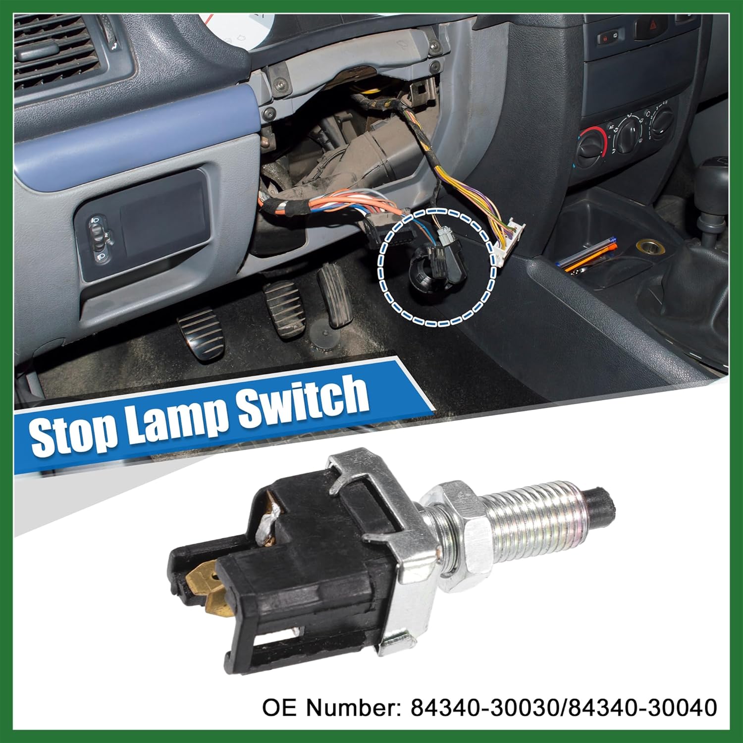 Motoforti Brake Light Switch Stop Lamp Switch for Toyota 4Runner Camry Corolla Pickup 1984-1991 No.84340-30030/84340-30040/84340-32010 Long-Lasting