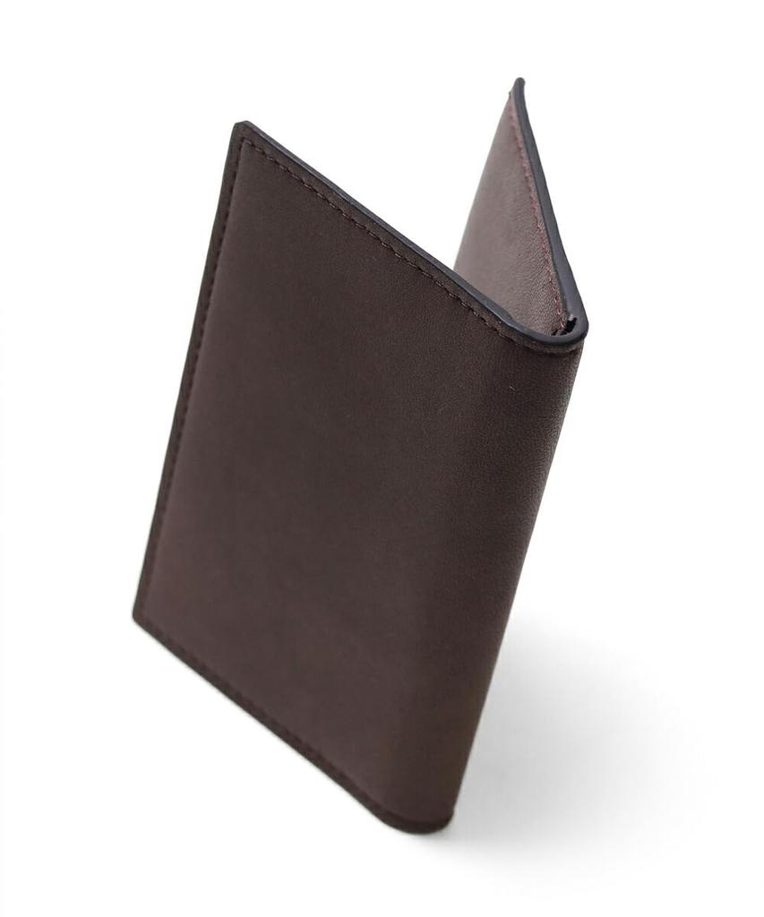 [ISIT] Men's Leather Business Card Holder (Lamb) No. 934611 (Chocolate)