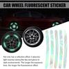 20PCS Night Driving Luminous Car Stickers, Highly Reflective Wheel Stickers Decorative Universal Car Bike Motorcycle Truck