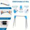 Multi-Functional Portable Clothes Hanger  Extendable Foldable Metal Rack, Suitable for Home, Laundry, Camping, and Travel