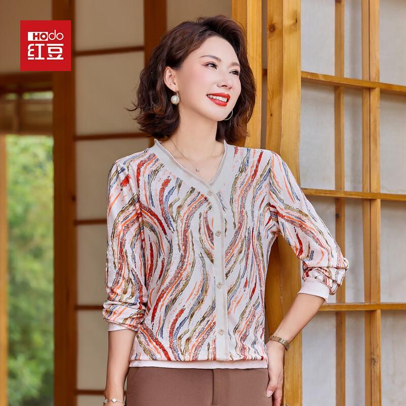 

HONGDOU Женская приталенная футболка с V-образным вырезом и длинным рукавом 5XL