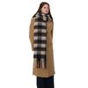 New autumn and winter warm thickened black rice plaid checkerboard fringed scarf women's winter Shuxin scarf