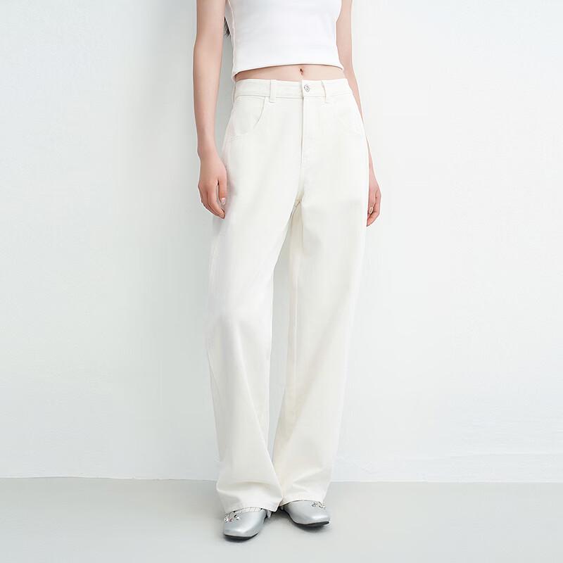 

Ledin Relaxed Wide-Leg Slit-Detail High-Waist Denim Jeans L