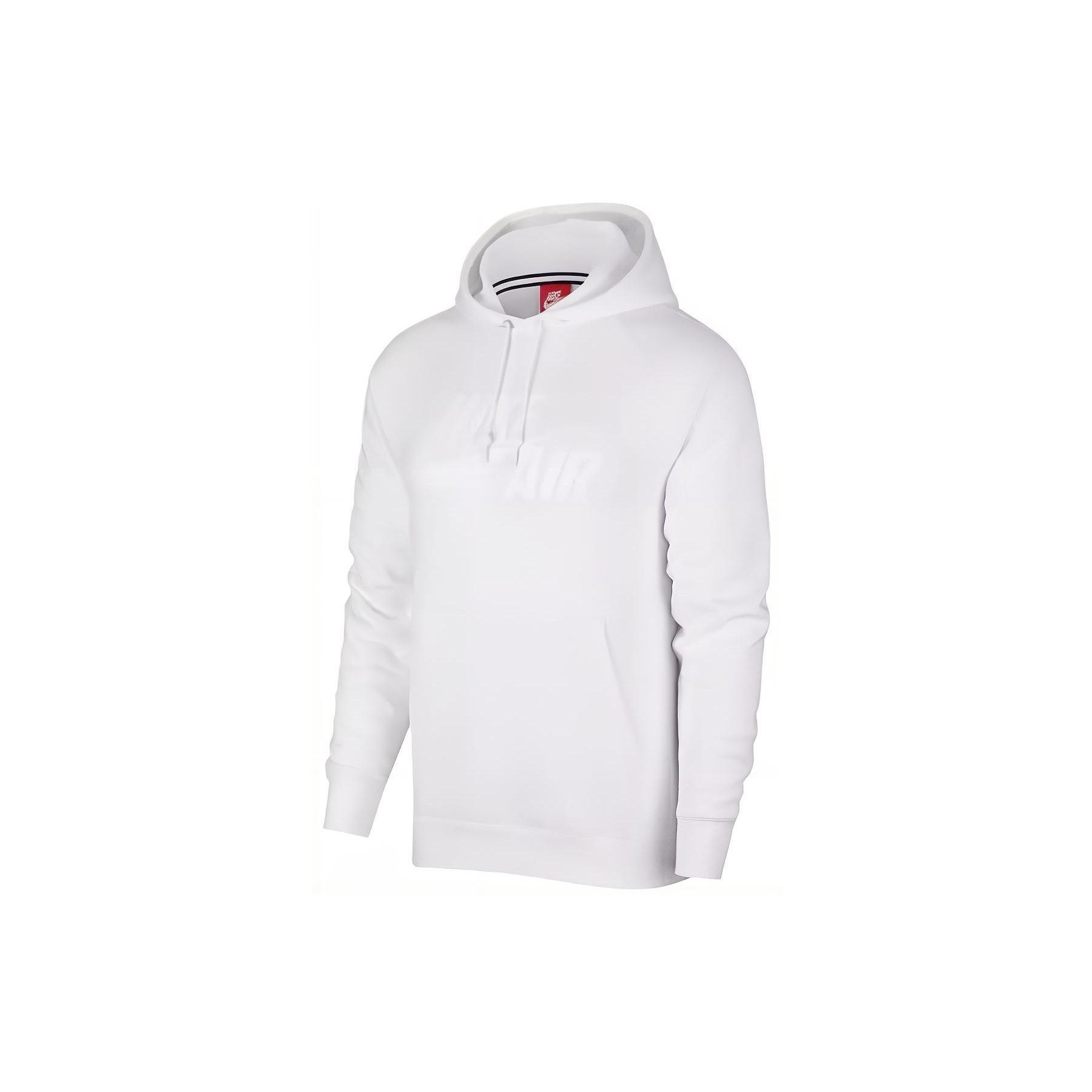 Nike logo long sleeves hoodie  White  Men s AH9876-100 XXL