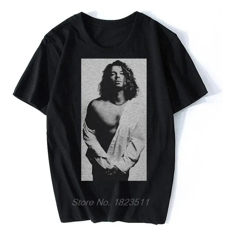 Camiseta De Michael Hutchence Gris Inxs Para Guitarra Rock M S разноцветный