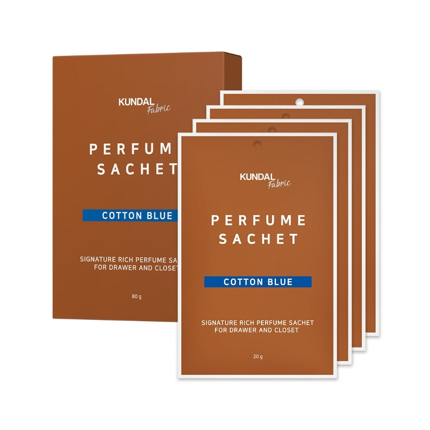 Kundal Signature Rich Perfume Sachet Cotton Blue 20g*4ea/8ea