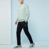 Li Ning Sweatshirts Men's Green Crew Neck Thickened Regular AWDR839-4