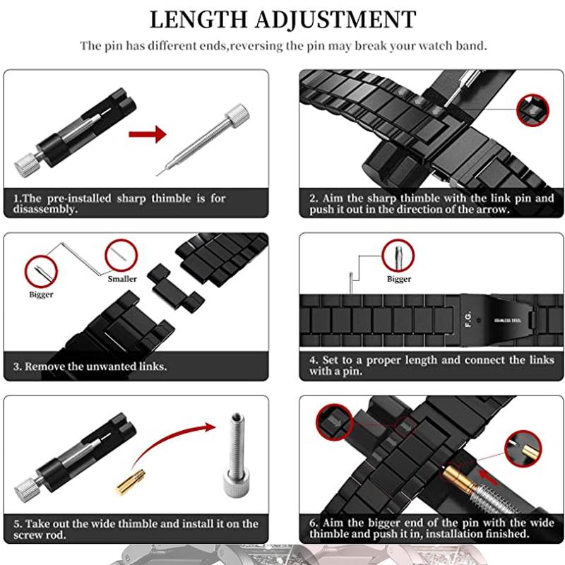 Correa How To Remove Apple Watch Band Stainless Steel Strap For