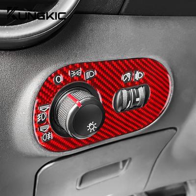 Autocollant en fibre de carbone vraiment souple pour Seat Ibiza 6l 2003 2004 2005 2006 2007 2008 Véhicule Conduite à Gauche Cadre de Panneau d'Interrupteur de Phare Accessoires
