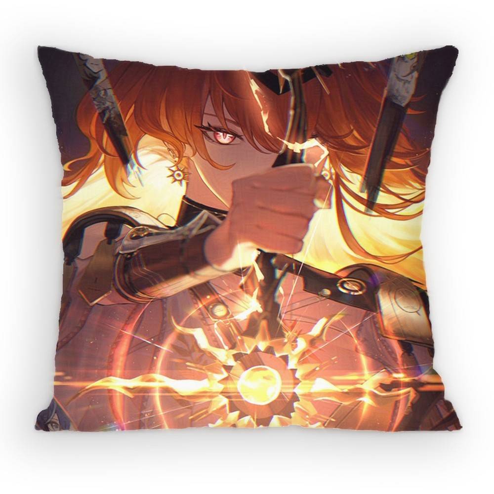 Open world Game Wuthering Waves Augusta Pillow Case Sofa Living Room for Bedroom car Headboard Cushion Square Cushion Nap Time